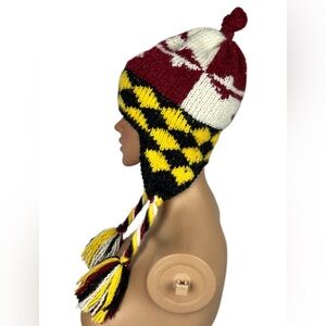 Peruvian Trading Co Maryland Flag Design Hat Made In Peru Acrylic Perika OS NWT